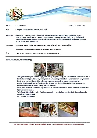 Ek. 2 TYSSK- PROJE-MODEL TEKNE- M-02-28.11